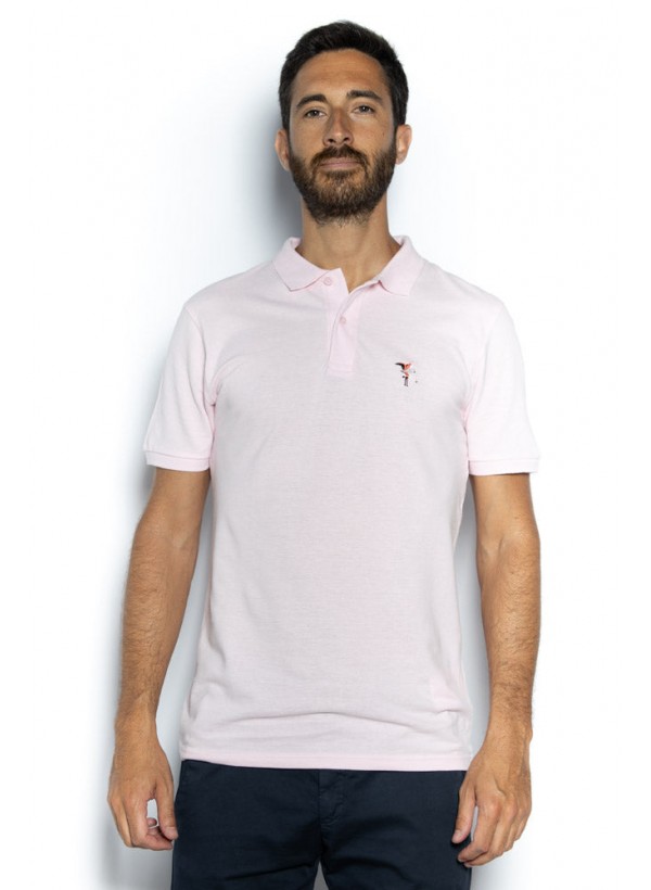 Polo Homme Rose - Flamants Roses
