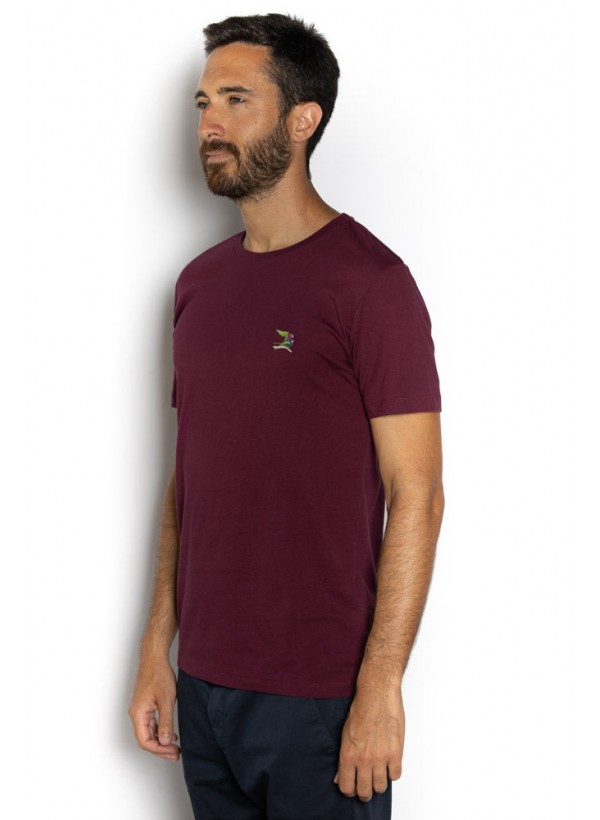 T-shirt Homme Bordeaux - Perroquets
