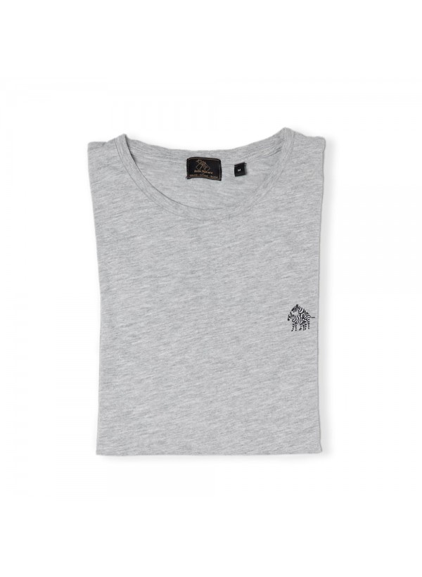 T-shirt Homme Gris Chiné - Zèbres
