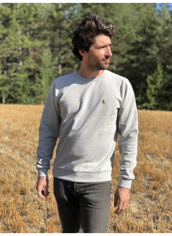 Pull Gris Homme - Cerf et Biche
